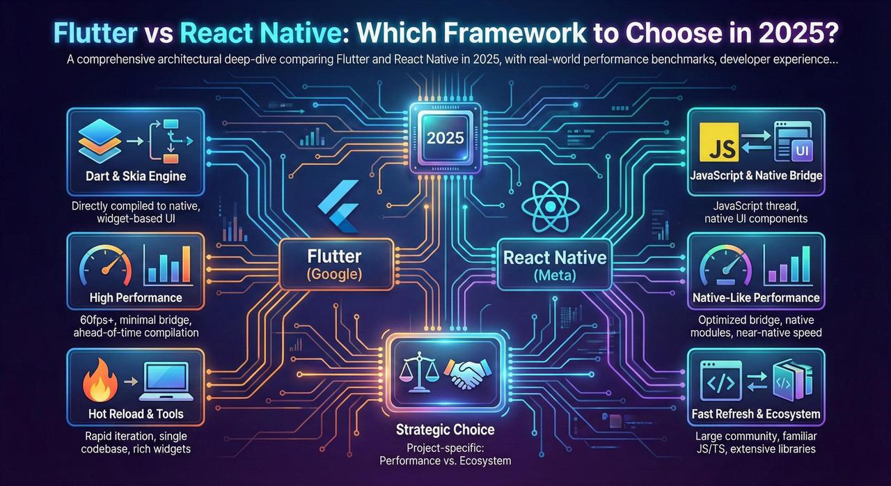 Flutter vs React Native: Which Framework to Choose in 2025?